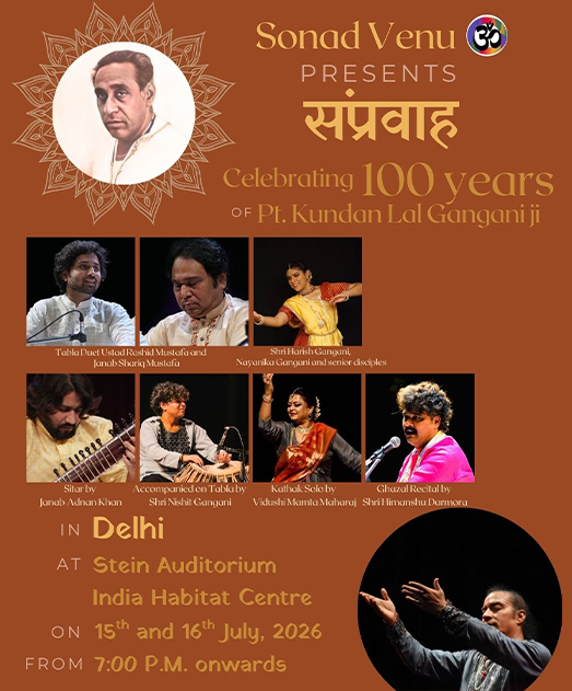 Celebrating the Birth Centenary of Kathak maestro Late Pt. Kundan Lal Gangani. Day 1